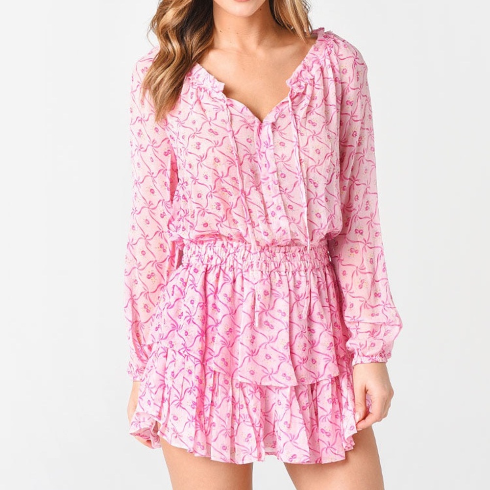 LoveShackFancy Popover Silk Dress